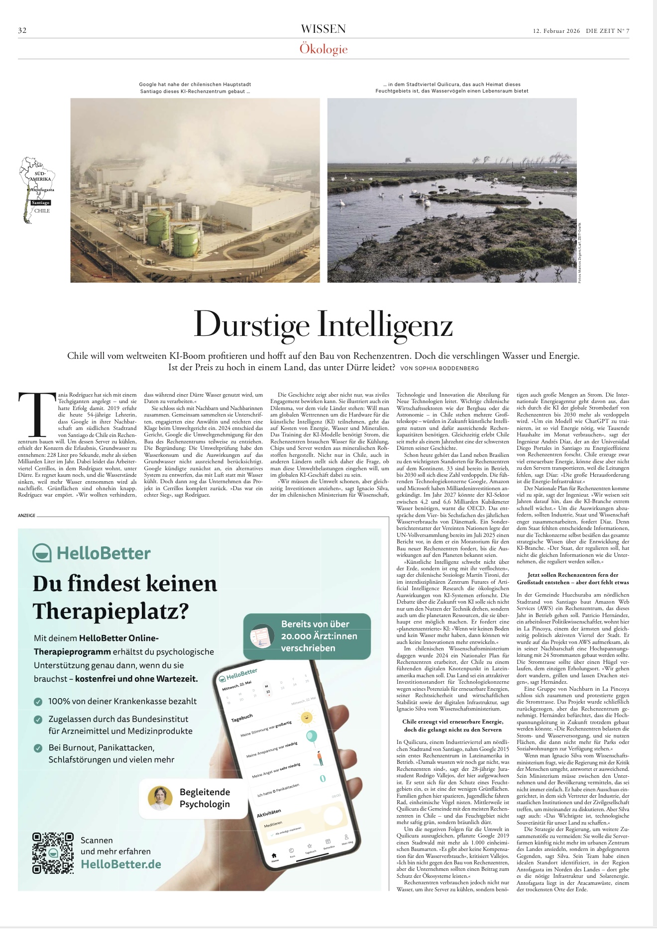 DIE ZEIT: Ökologie – Durstige Intelligenz